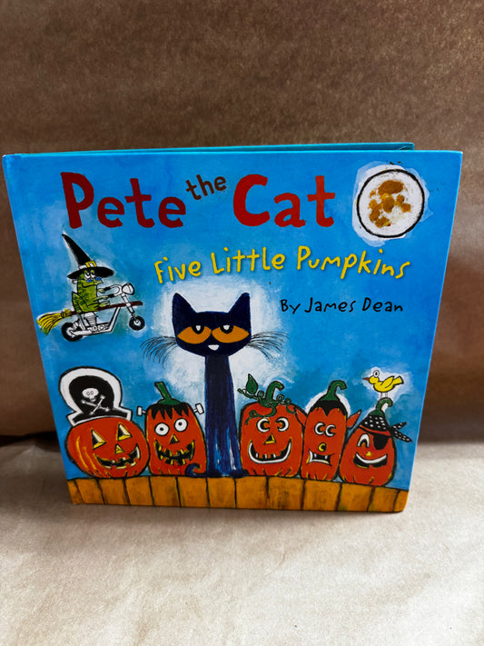 Book; Pete the Cat Five  Little Pumpkins Halloween