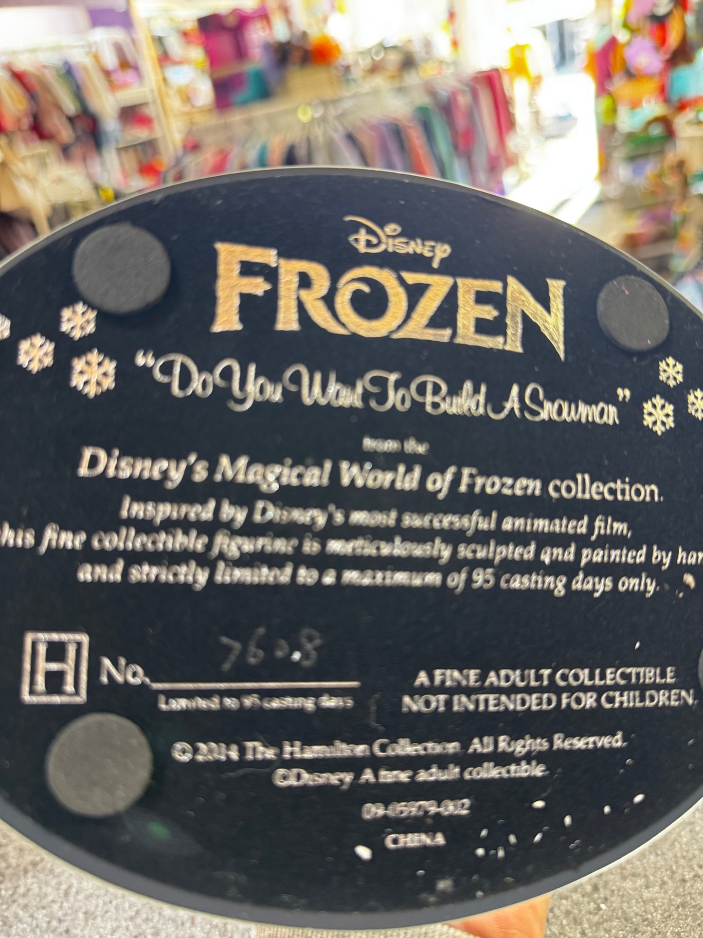 Pick up only~ Disney Frozen "Do You Want To Build A Snowman" Anna & Olaf Figurine