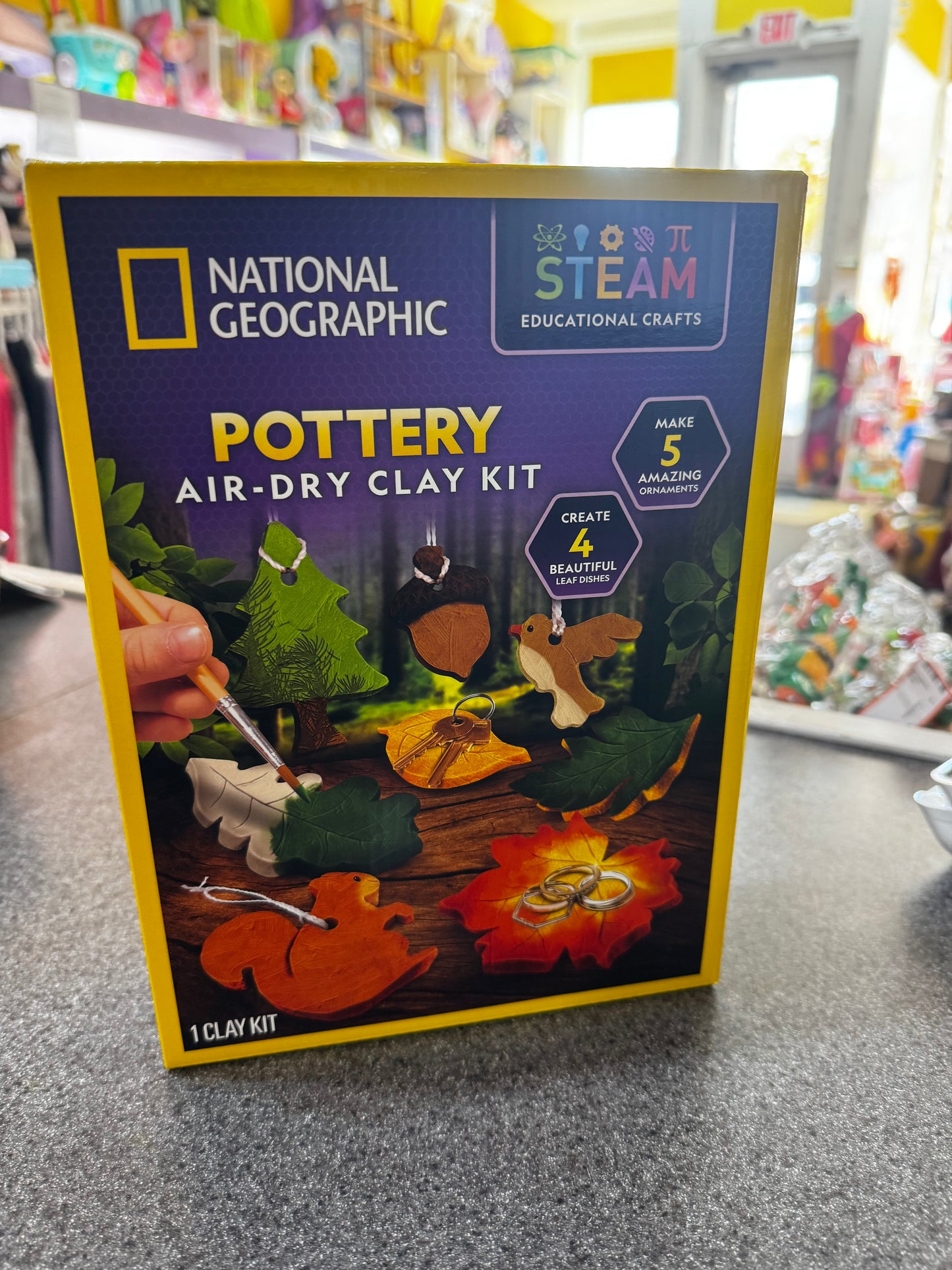 New~ National Geographic Air-Dry Clay Pottery Making Kit