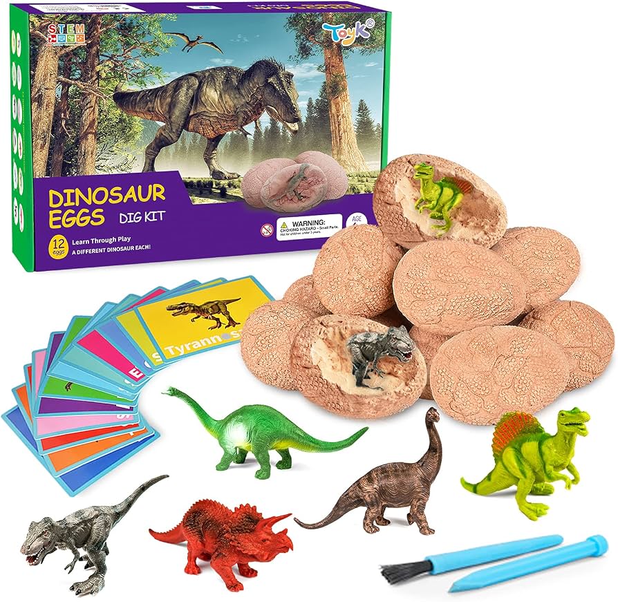 New~ Toyk Dinosaur Egg Dig Kit