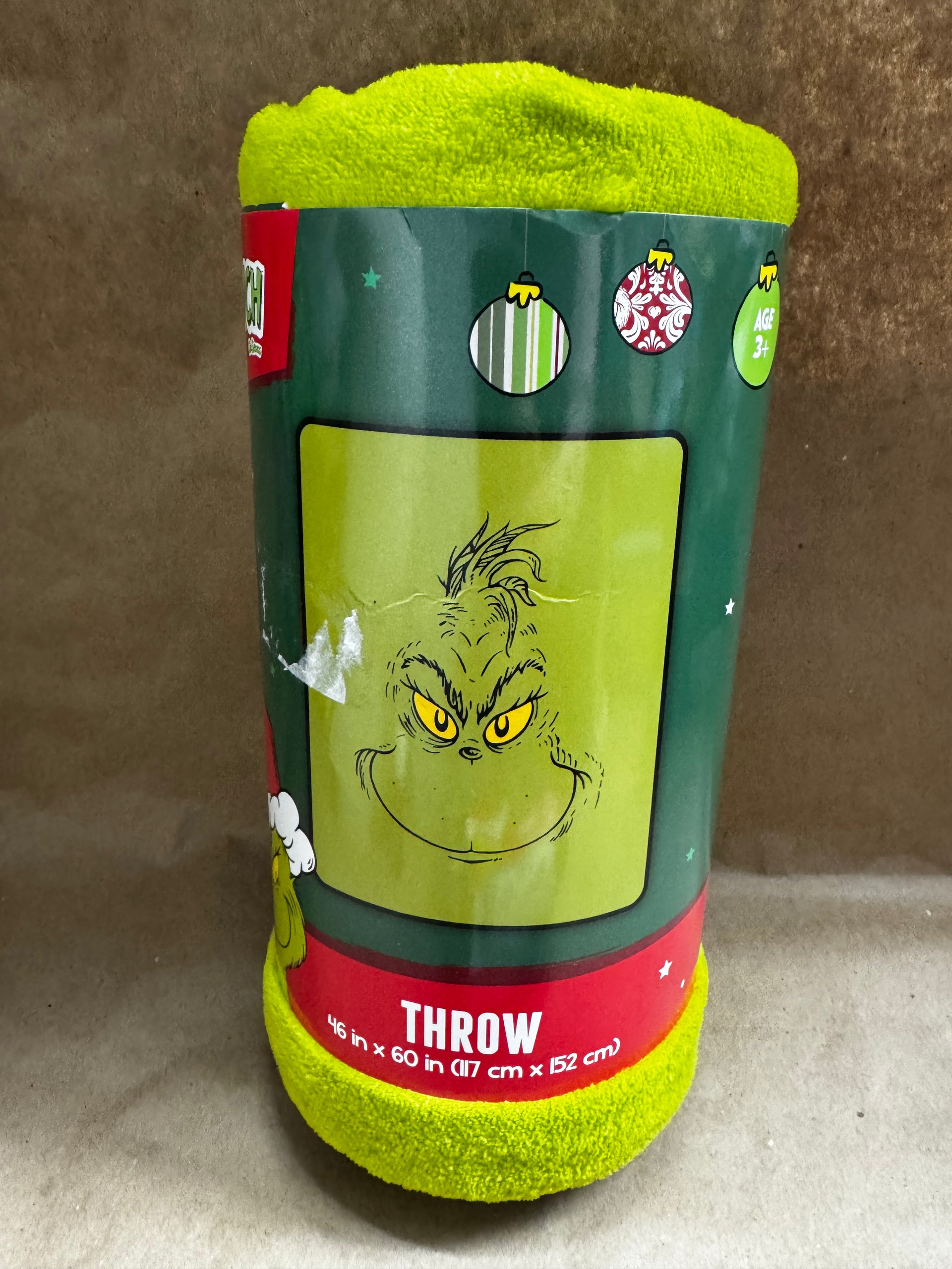 New Holiday Grinch Throw Blanket