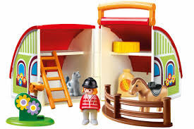 Playmobil 1 2 3 my take along Barn