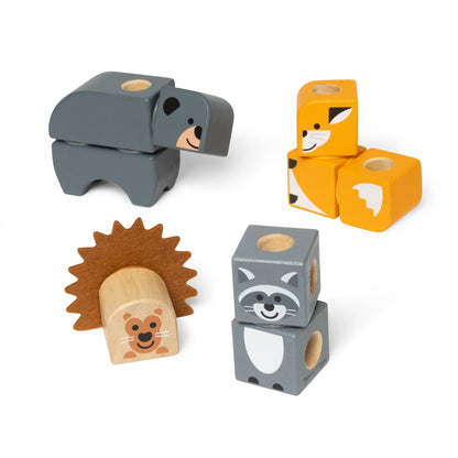 New Melissa And Doug Blockables Woodland Friends