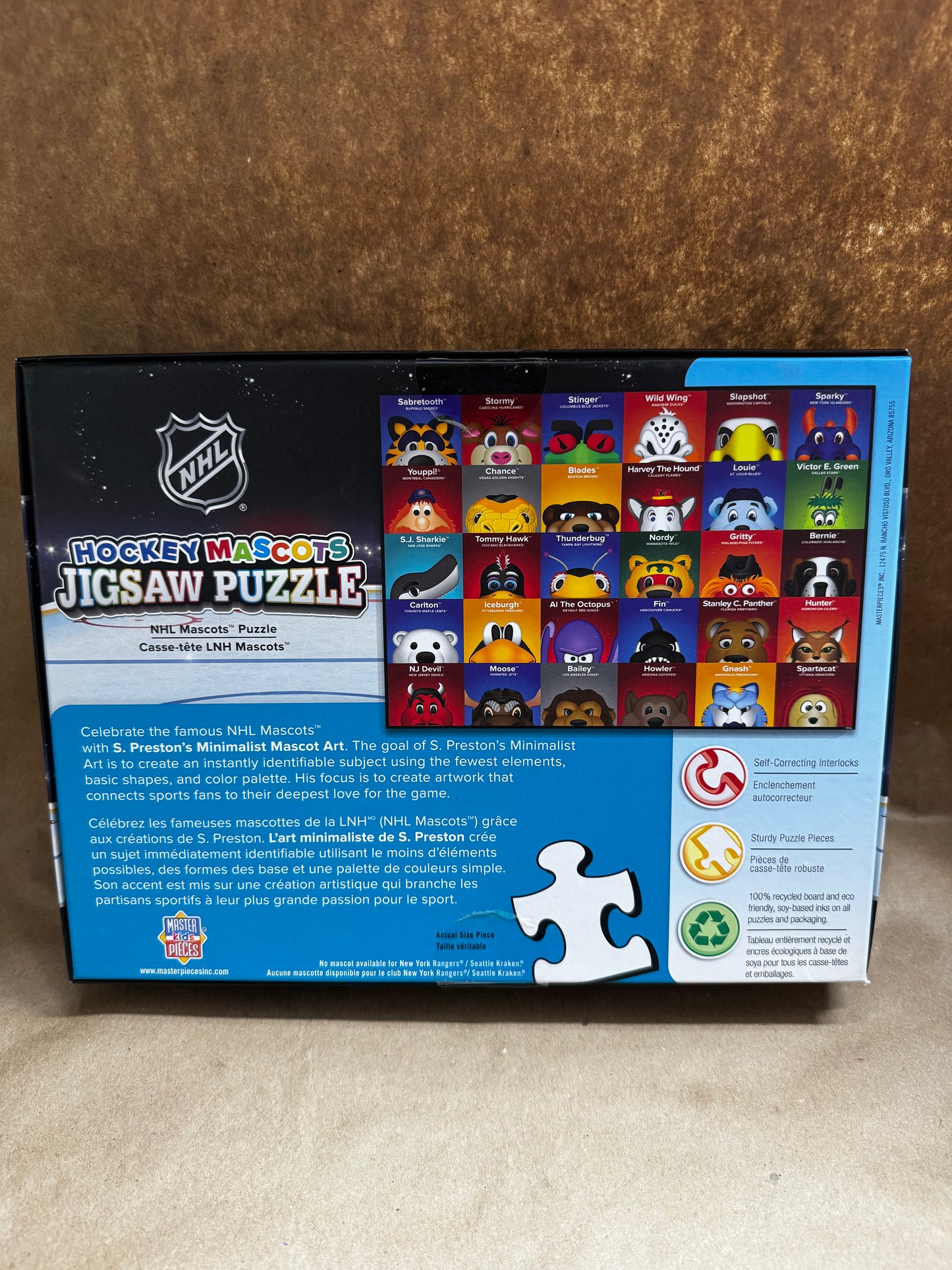NHL Hockey Mascots Jigsaw Puzzle
