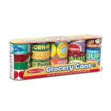 New Melissa & Doug Grocery Cans