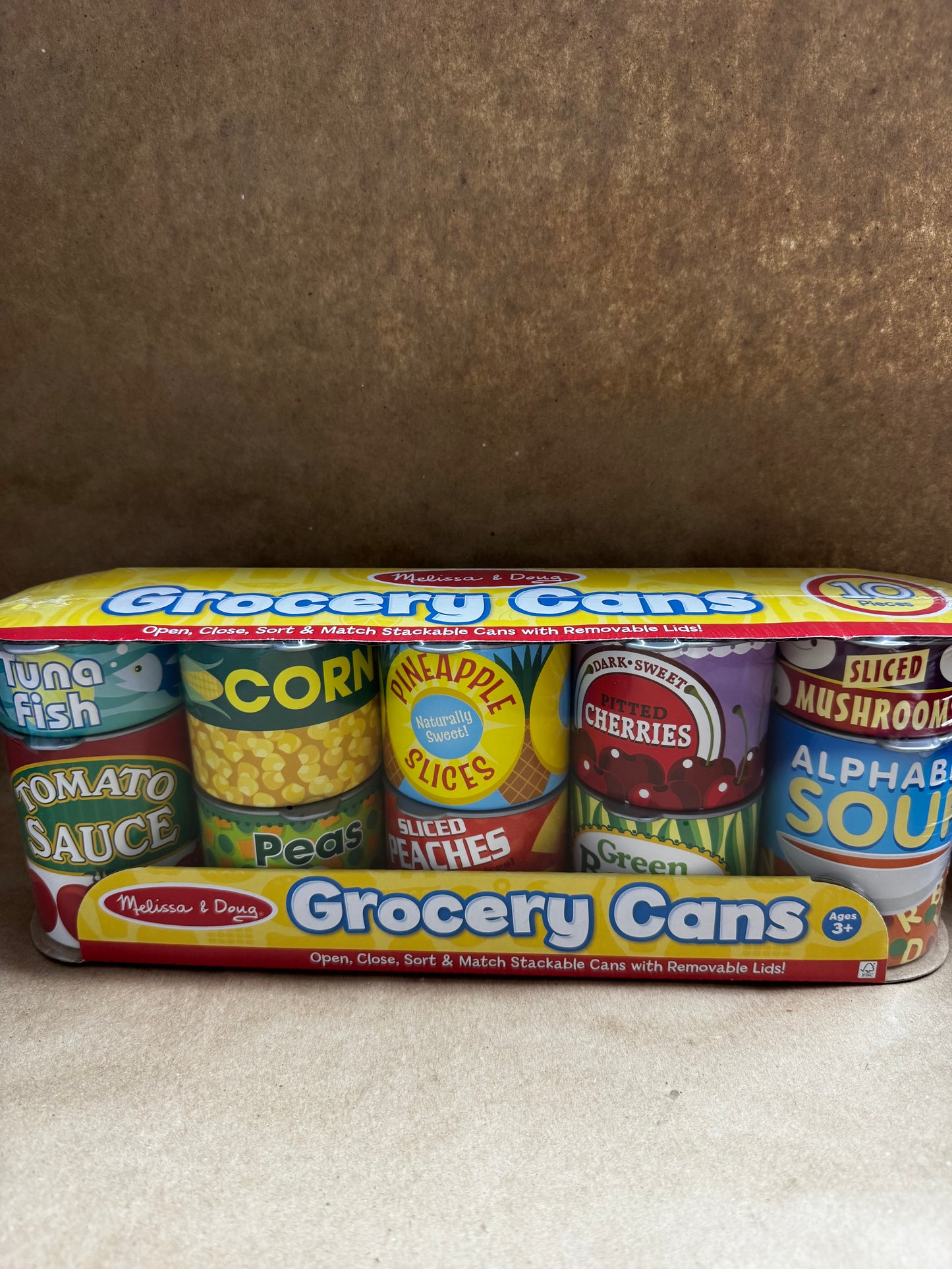 New Melissa & Doug Grocery Cans