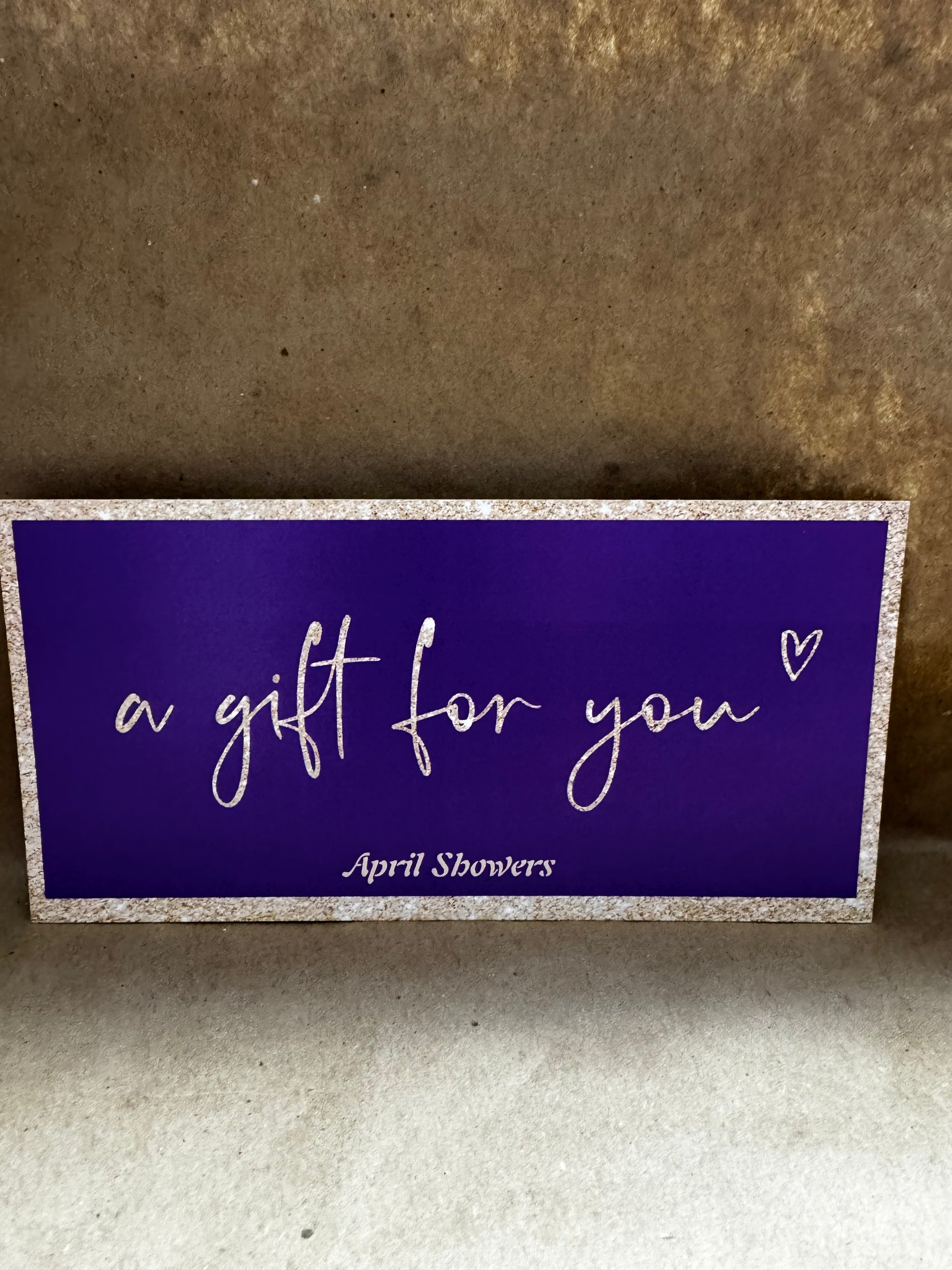 April Showers Gift Certificate