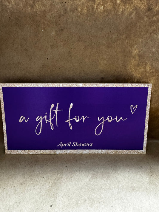 April Showers Gift Certificate