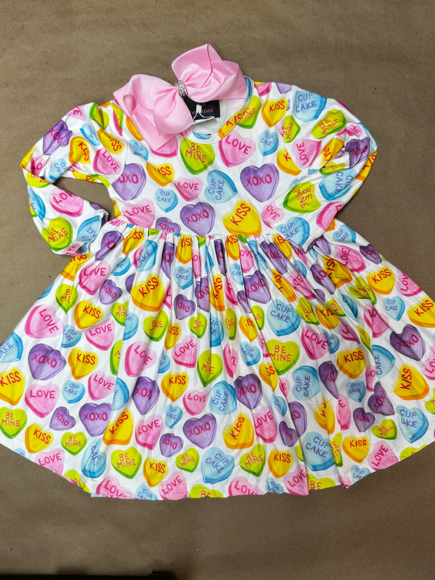 New 2Pc Candy Heart Dress
