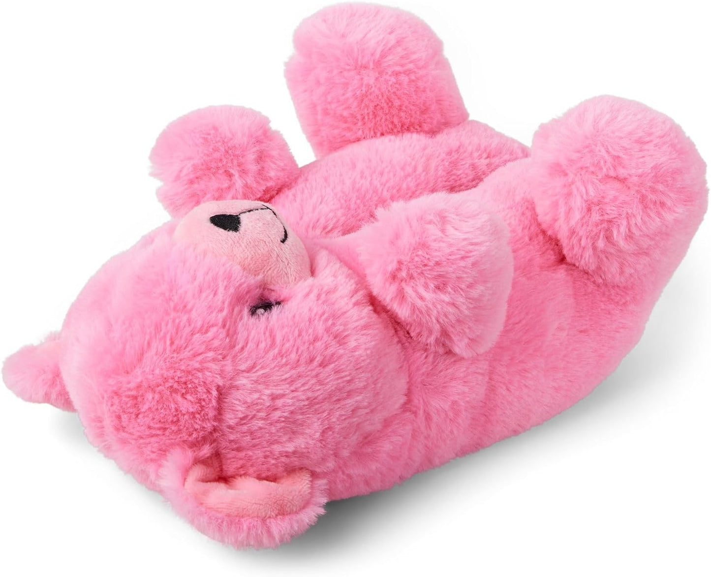 New Pink Bear Slippers