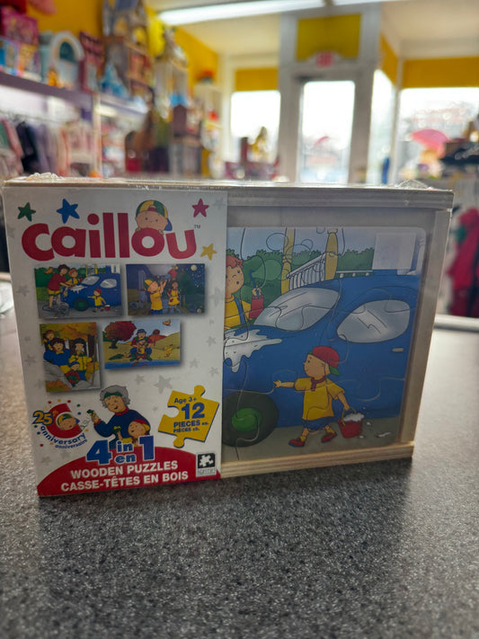New Caillou wooden puzzle set