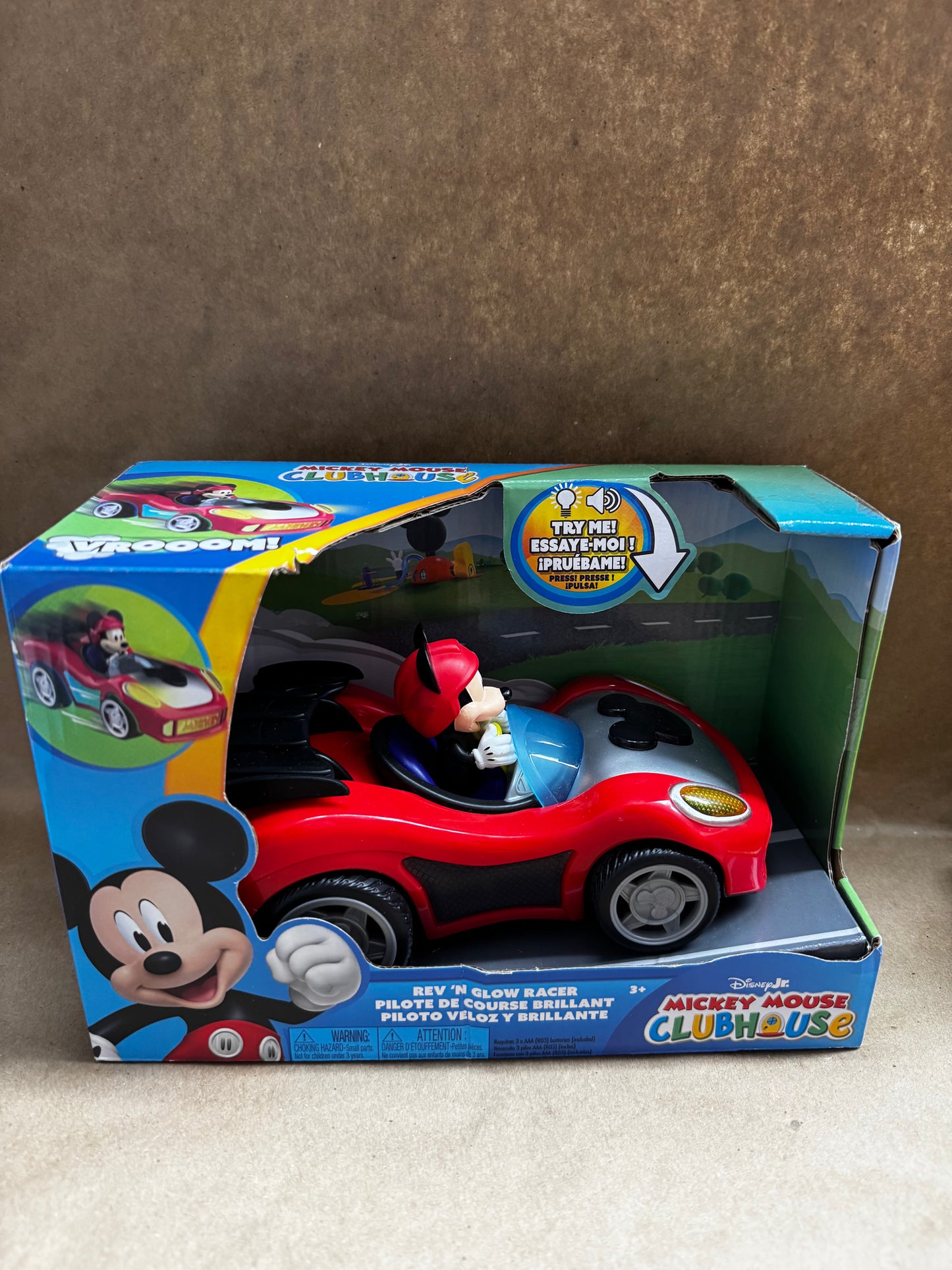 New Mickey Mouse Rev-N- Glow Car