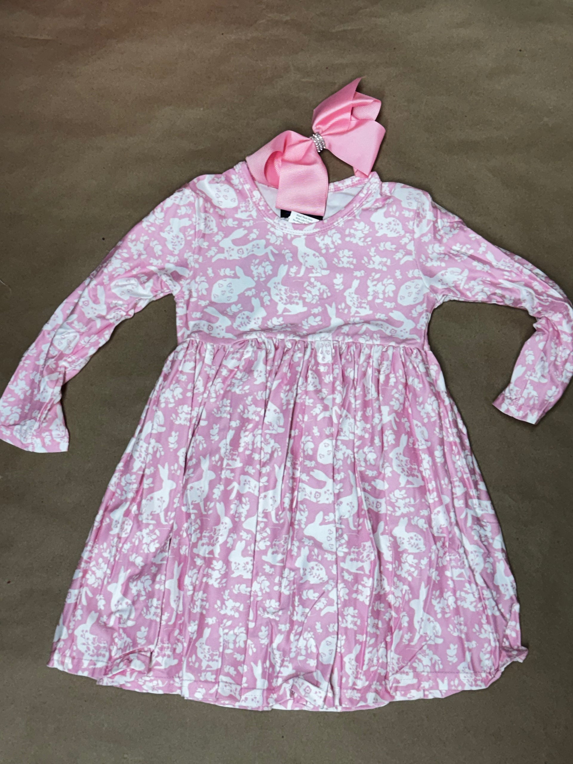 New 2 pc pink Bunny dress