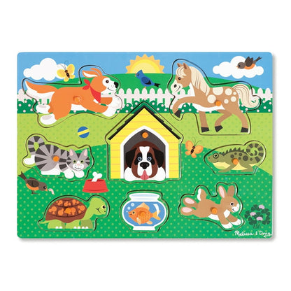 New Melissa and Doug Peg Puzzle pets