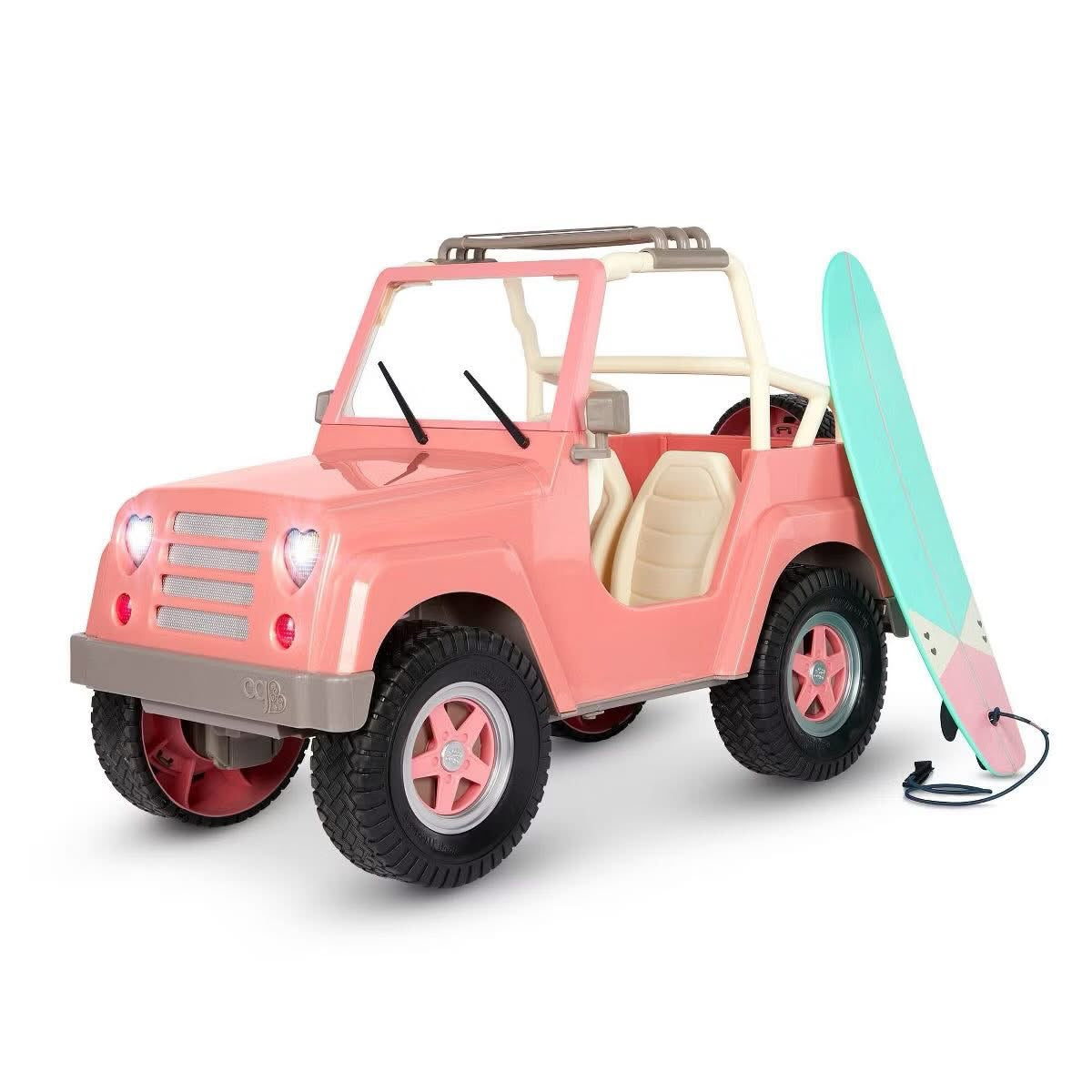 Doll Our Generation pink Jeep (Pick up only)
