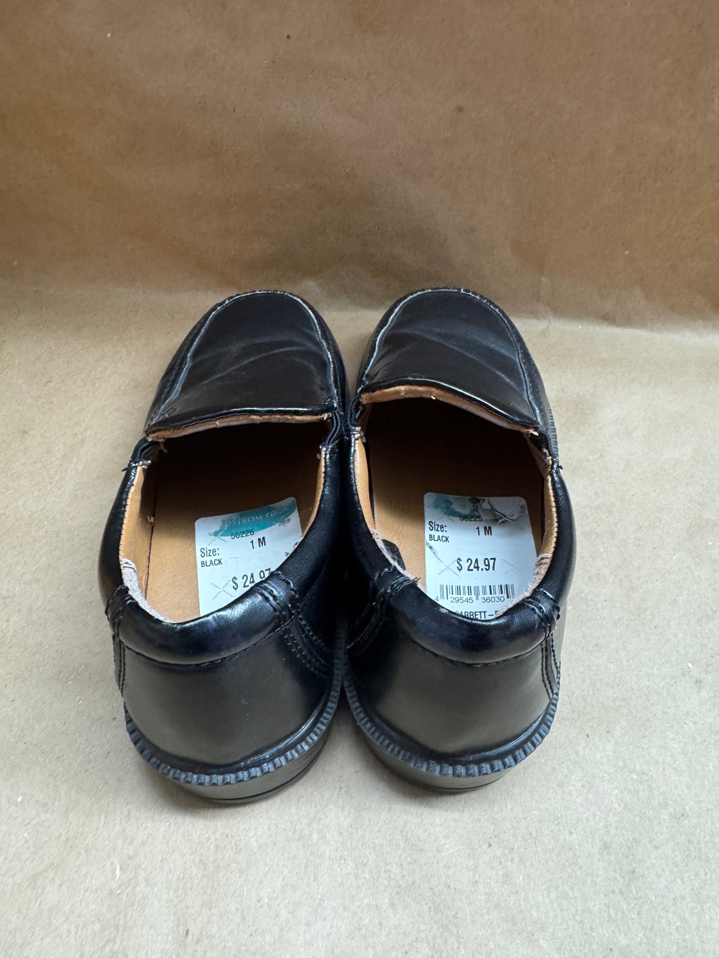 Sz 1 Boys Black Dress Shoes Nordstrom