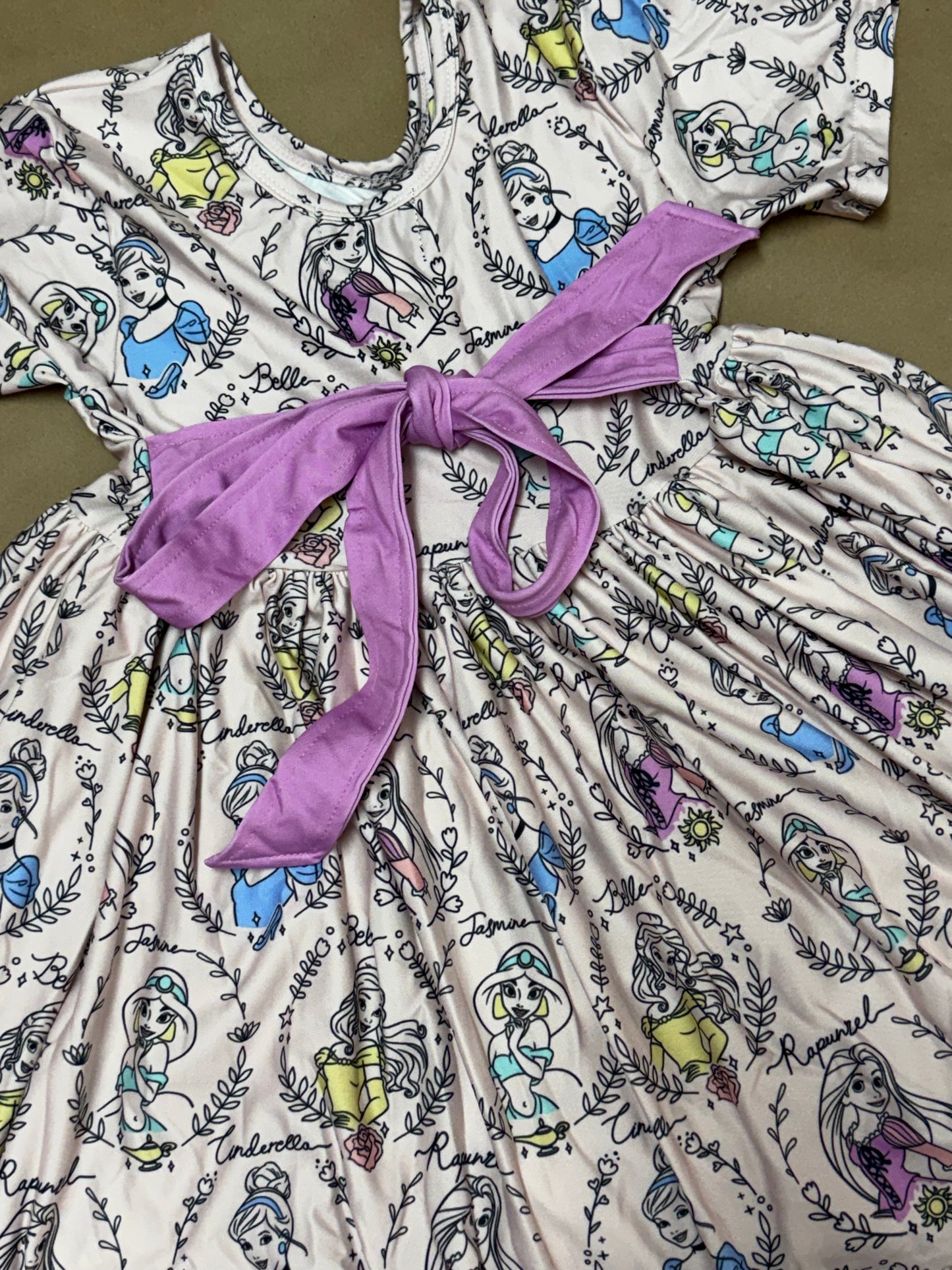 Girly Princess Twirl Dress W/Bow