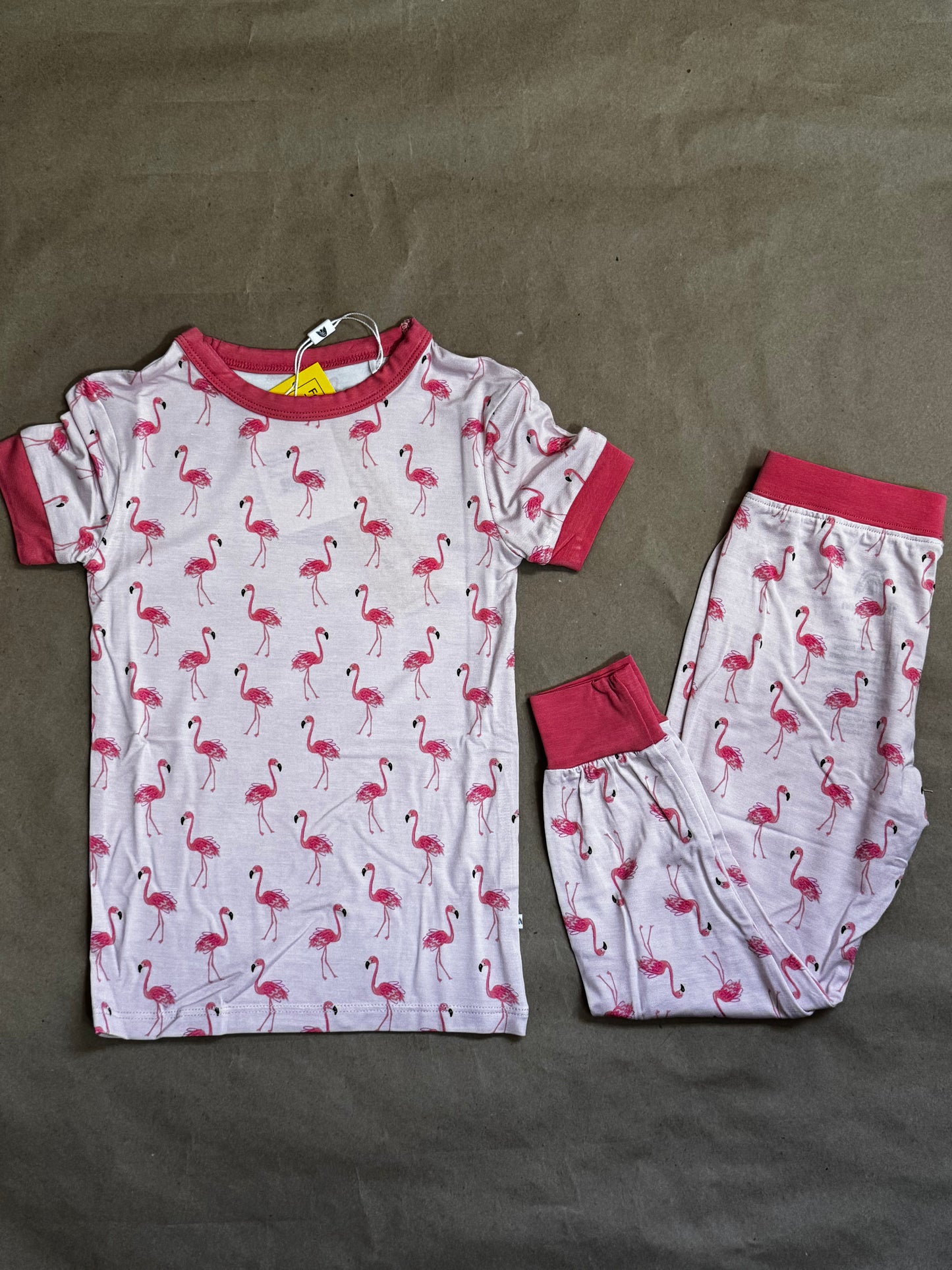 New  Emerson & Friends Flamingo Print Bamboo Pj’s