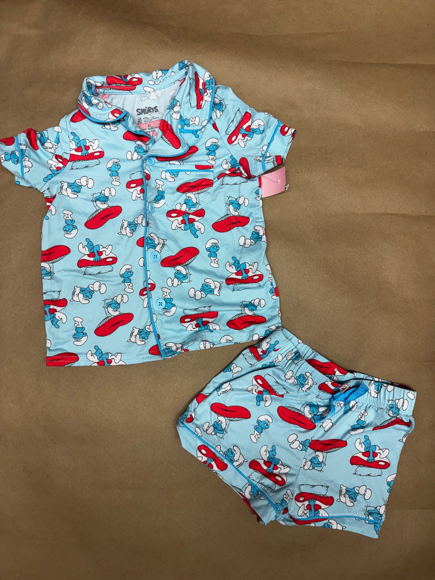 Smurf pj’s & Puppets