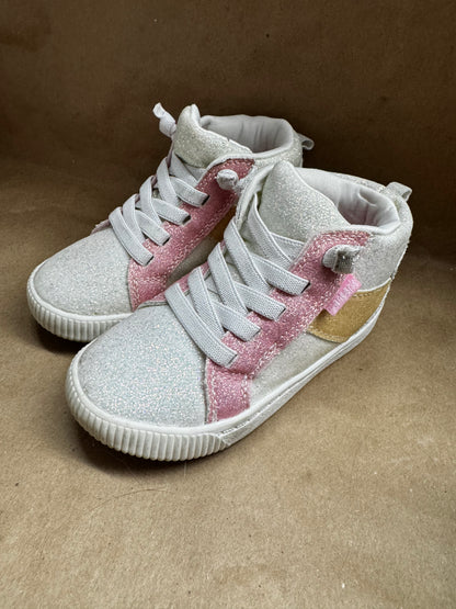 Size 9  High Top Sparkle Sneaker