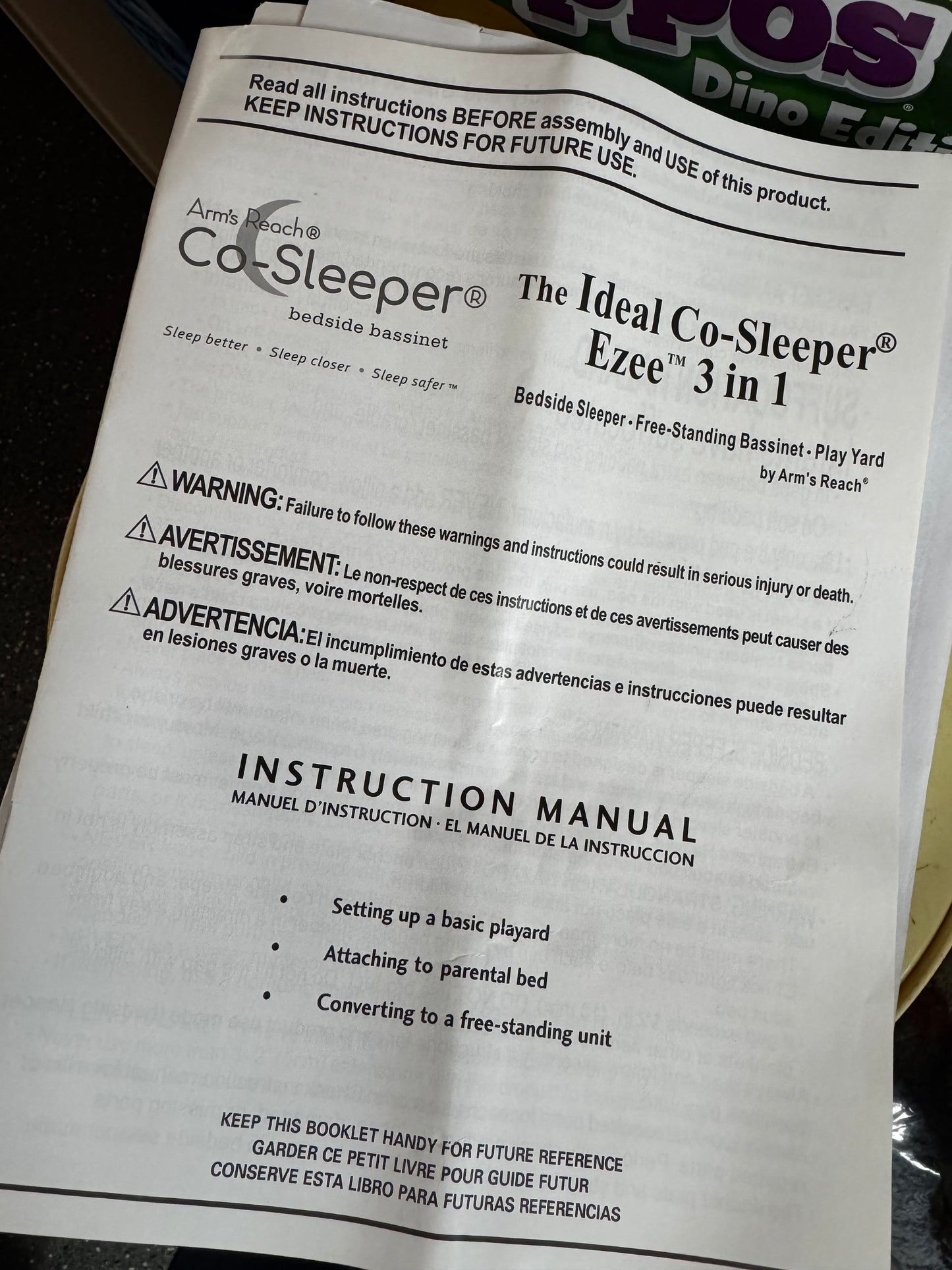 Co sleeper Bassinet (pick up only)