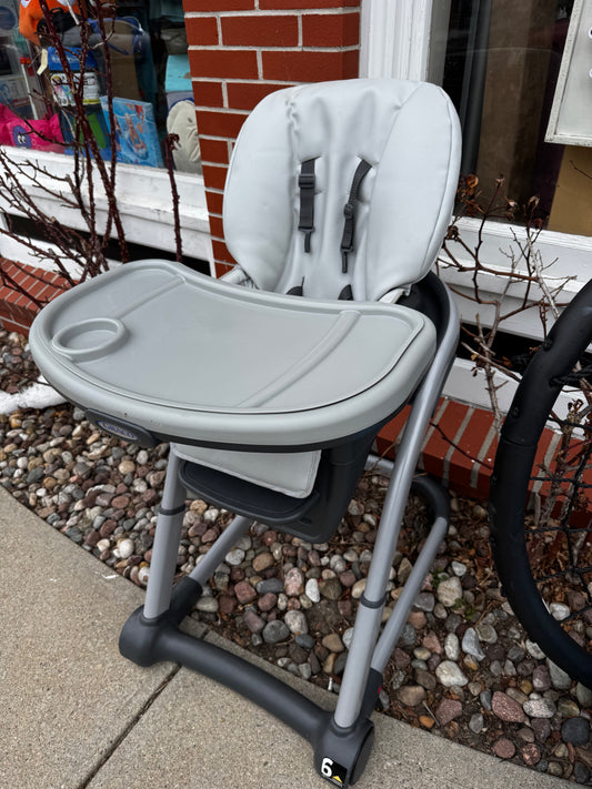 Graco High Chair with extra trays and booster seat