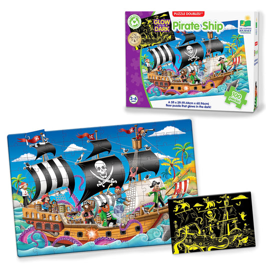 100 piece Glow in the Dark Pirate Puzzle