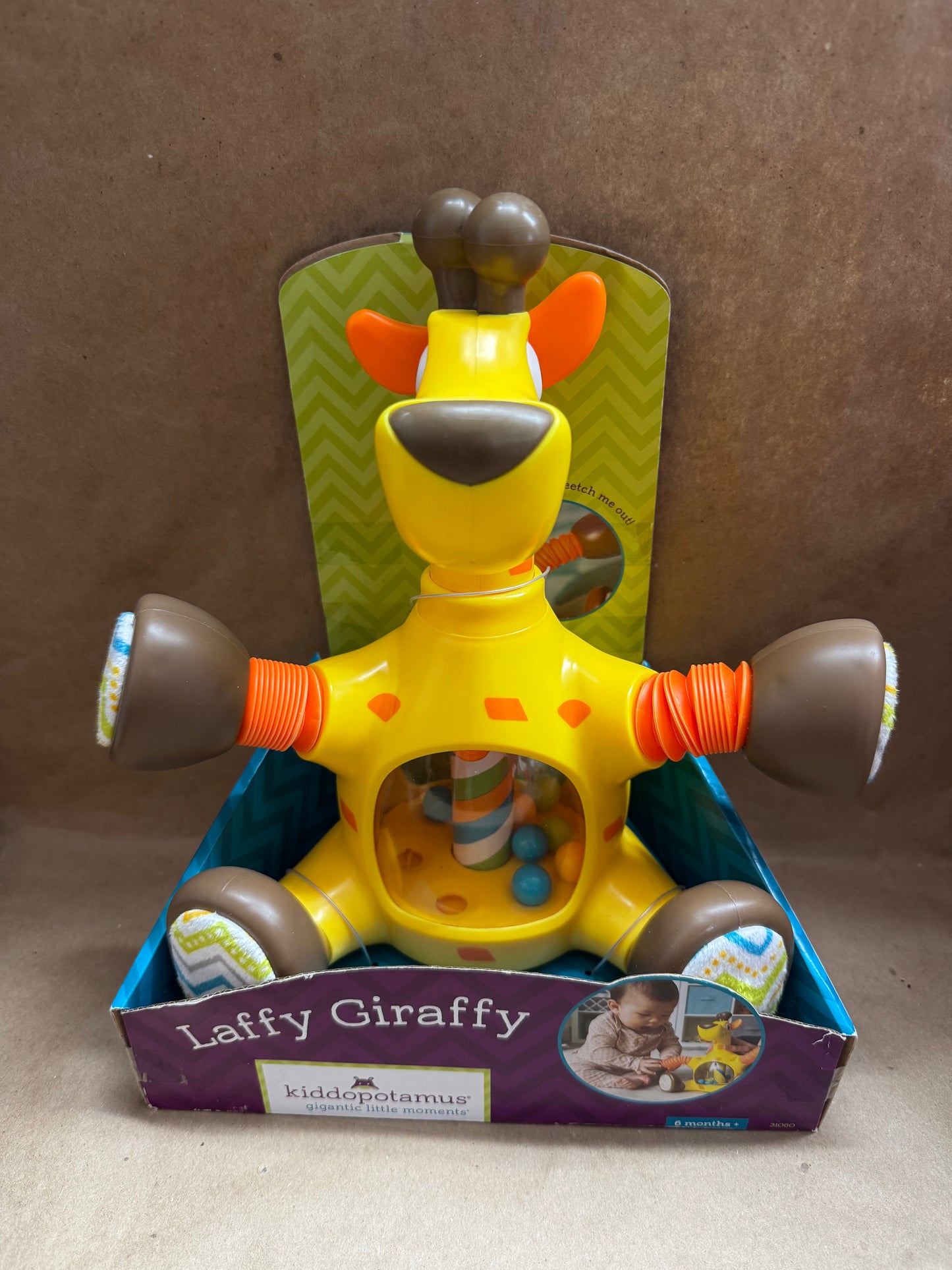 New Kiddopotamus Laffy Giraffy Ball Popper Sensory Toy