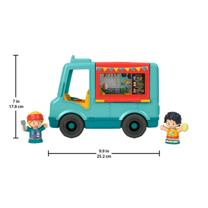 Fisher-Price Little People Serve It Up Food Truck Musical Toddler Toy with 2 Figures